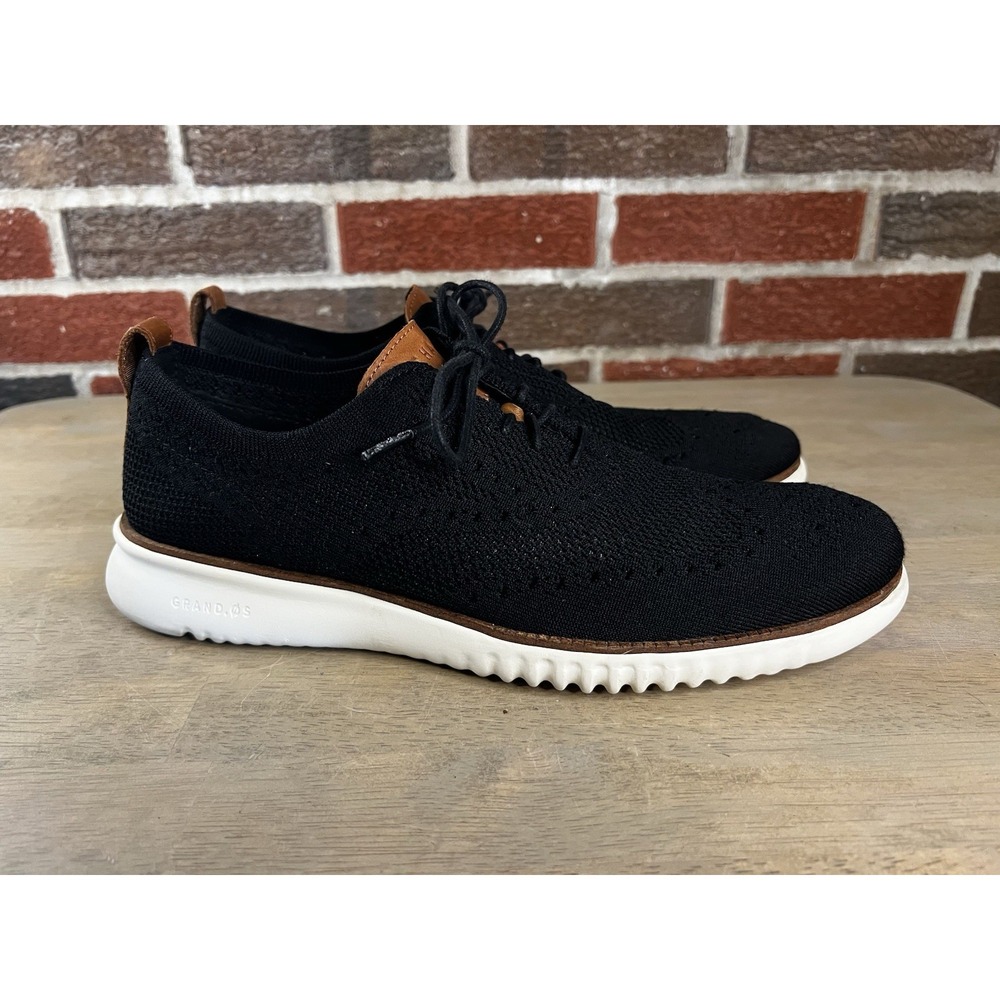 Cole Haan Zerogrand Shoes Mens Size 11 Black Knit Casual Comfort Sneakers C27568